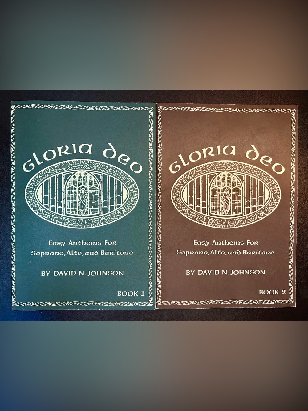 Gloria Deo Easy Anthems For Soprano Alto Baritone David Johnson 1967 Book 1 & 2